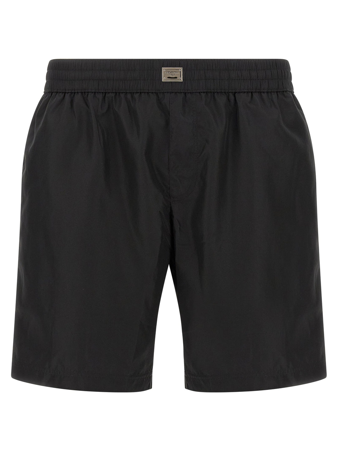 Dolce &amp; Gabbana Black Polyamide Swim Shorts