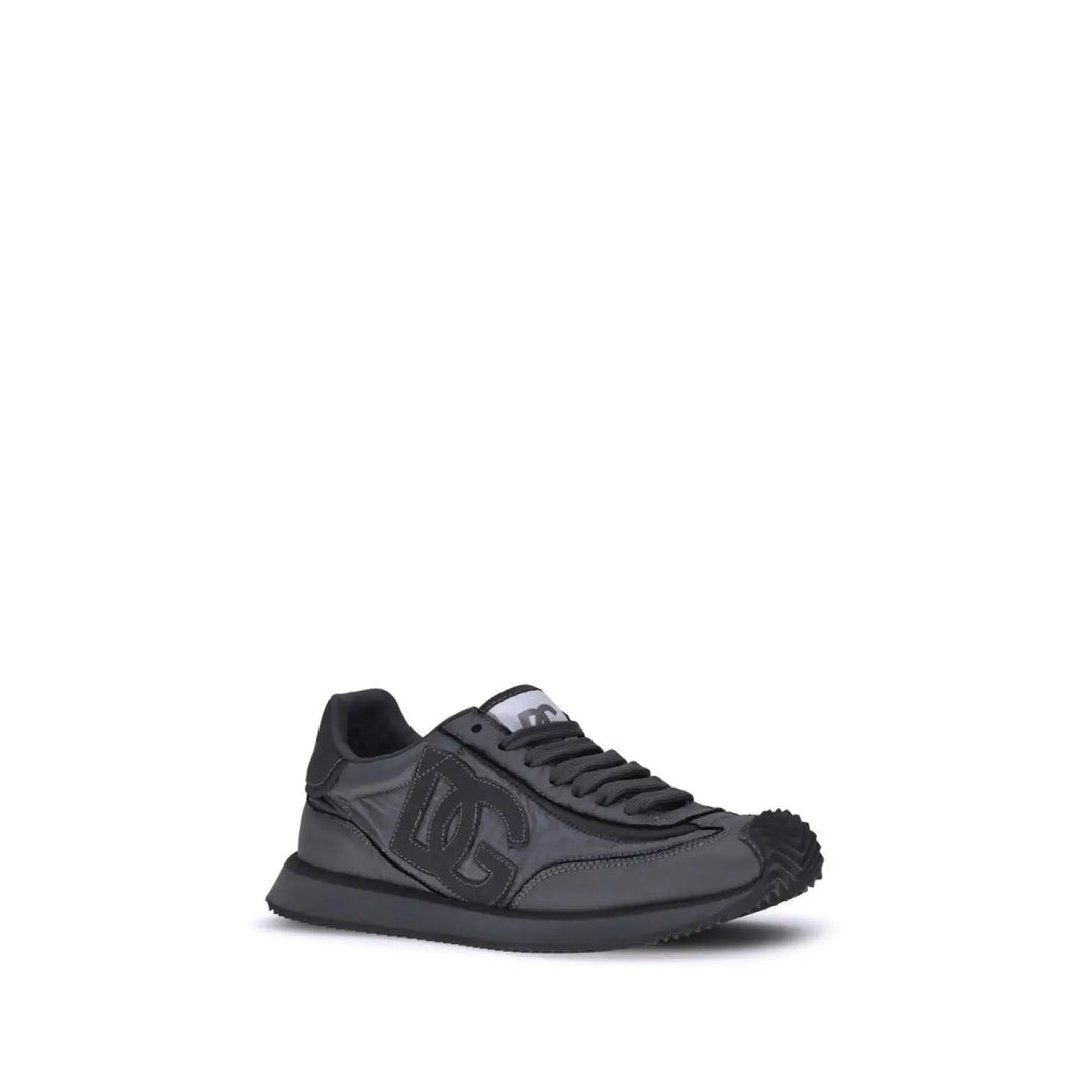Dolce &amp; Gabbana Black Polyester Athletic Sneakers