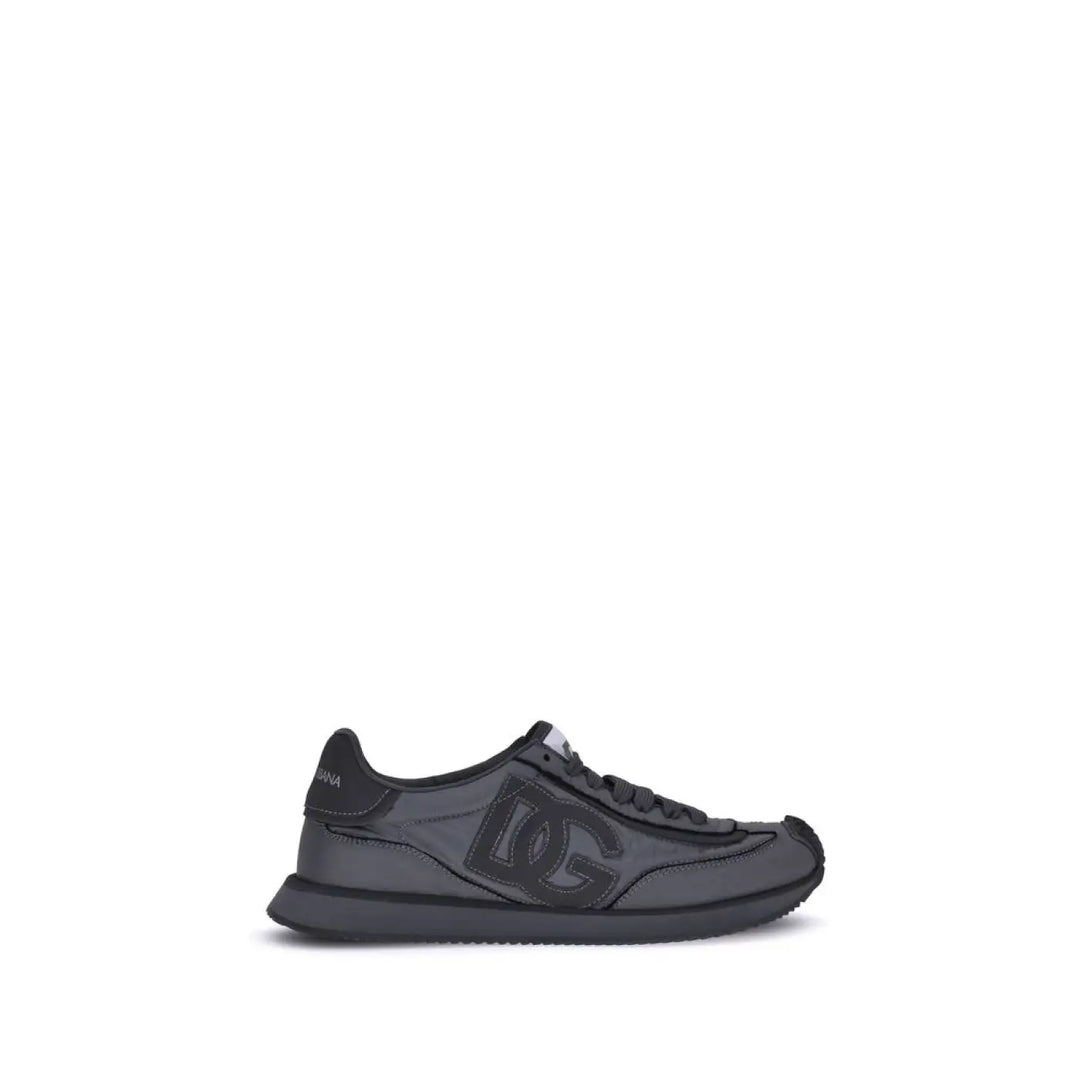 Dolce & Gabbana Black Polyester Athletic Sneakers