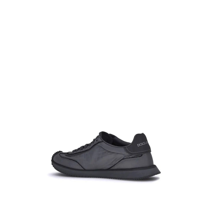 Dolce &amp; Gabbana Black Polyester Athletic Sneakers