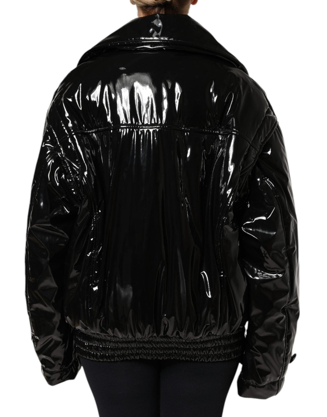 Dolce &amp; Gabbana Bomber Jackets - Black Polyester Button Down Blouson Jacket