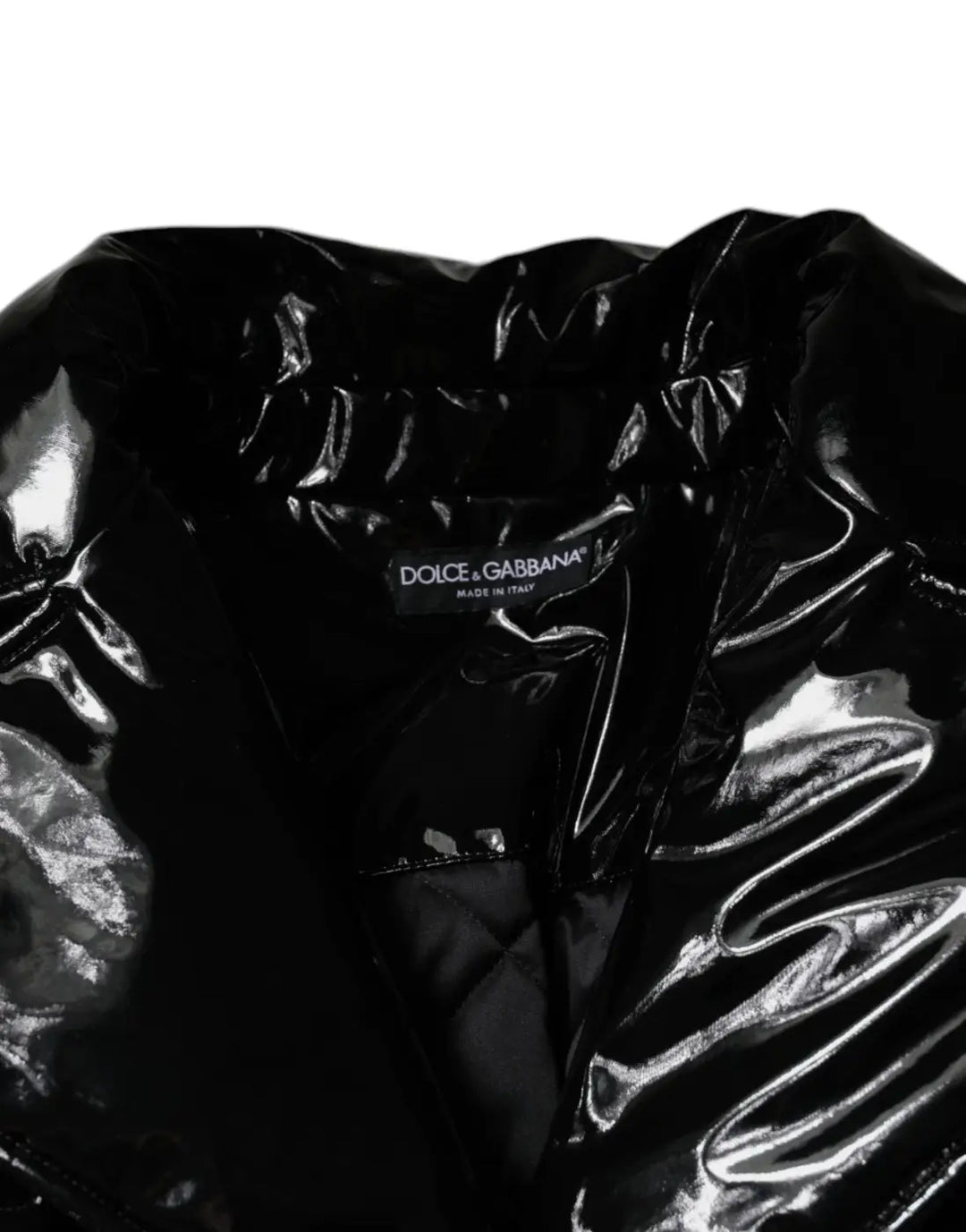 Dolce &amp; Gabbana Black Polyester Button Down Blouson Jacket