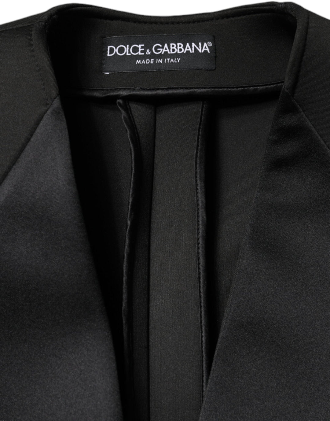 Dolce &amp; Gabbana Overcoats - Black Polyester Double Breasted Coat Jacket