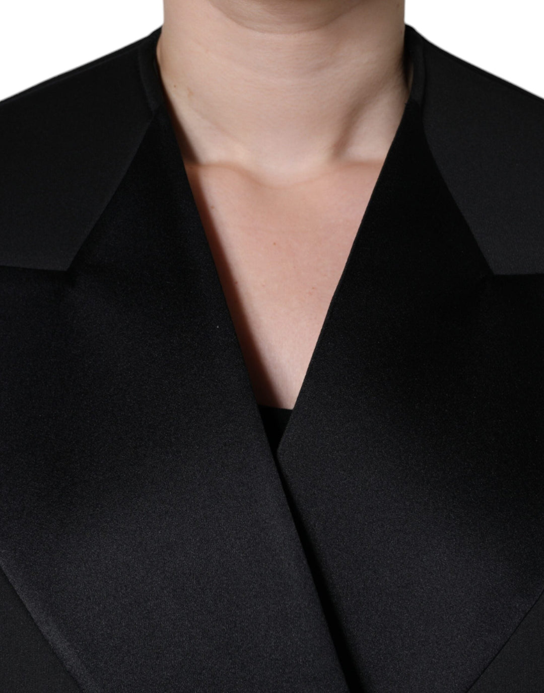 Dolce &amp; Gabbana Overcoats - Black Polyester Double Breasted Coat Jacket