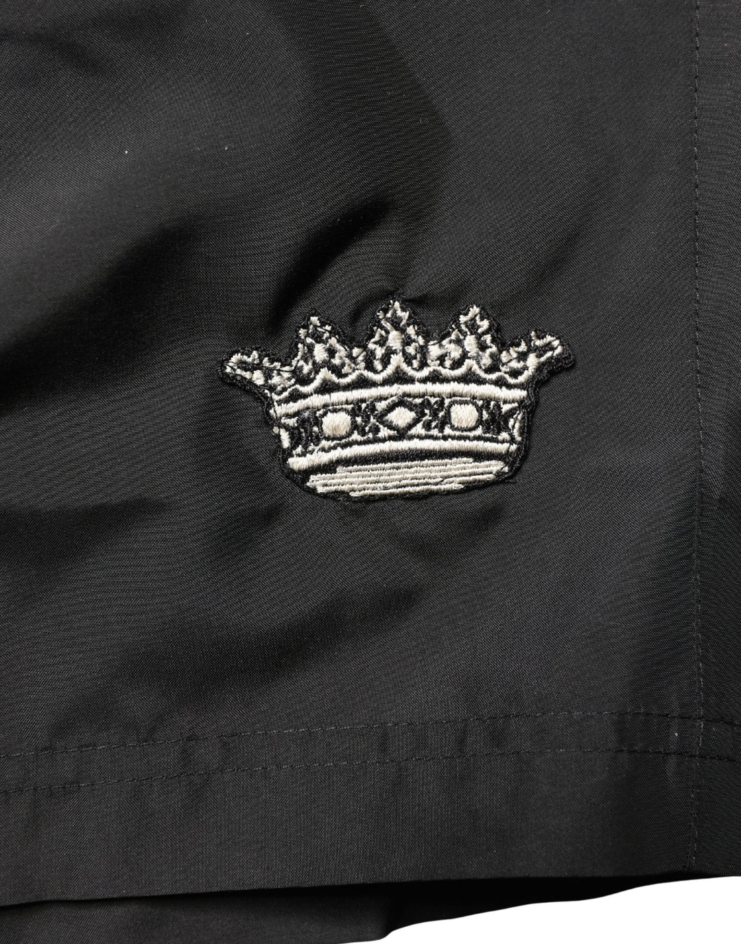 Dolce &amp; Gabbana Black Polyester Drawstring Men Shorts Swimwear