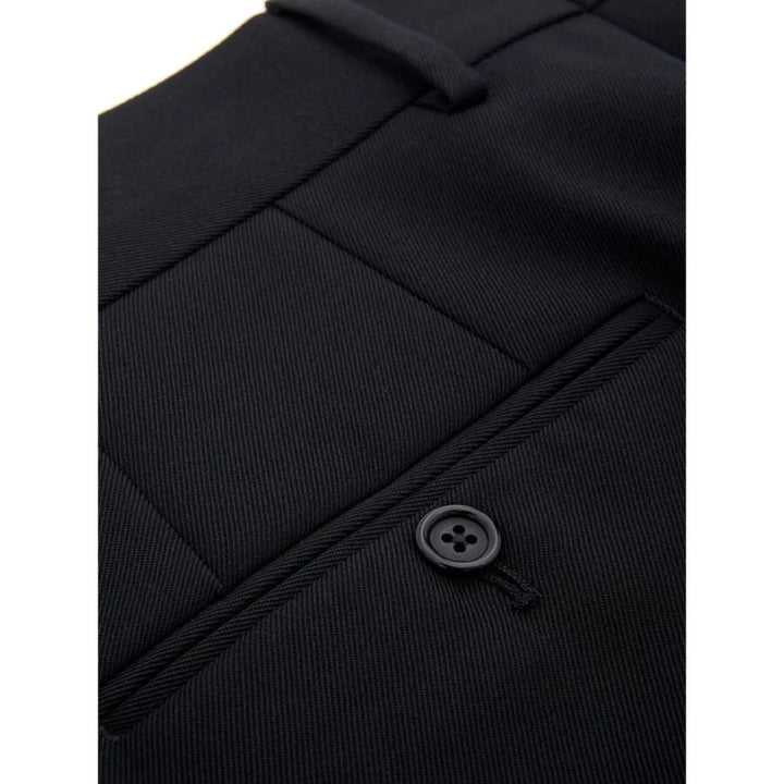 Dolce &amp; Gabbana Black Polyester Dress Pants