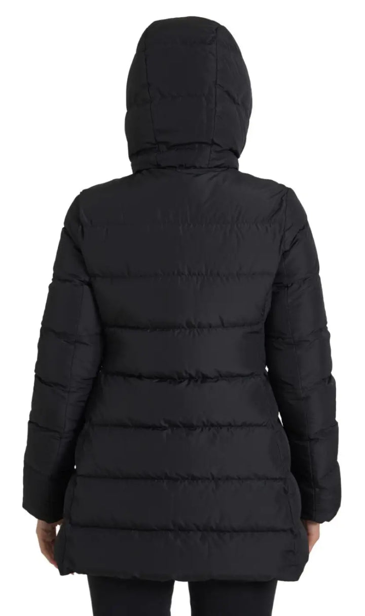 Dolce &amp; Gabbana Black Polyester Hooded Reversible Jacket