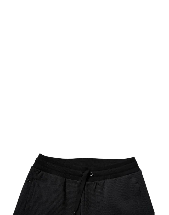 Dolce &amp; Gabbana Black Polyester Men Jogger Sweatpants Pants