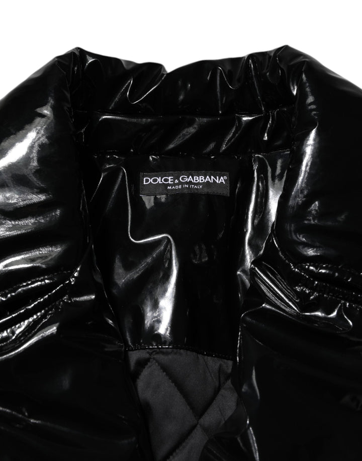 Dolce &amp; Gabbana Puffer Jackets - Black Polyester Quilted Coat Jacket