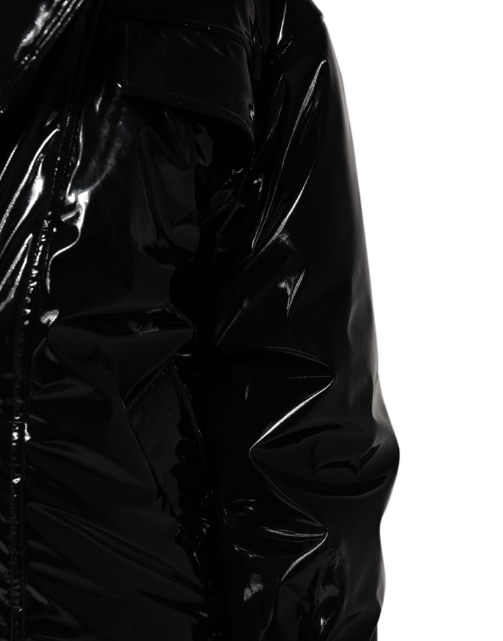 Dolce &amp; Gabbana Puffer Jackets - Black Polyester Quilted Coat Jacket