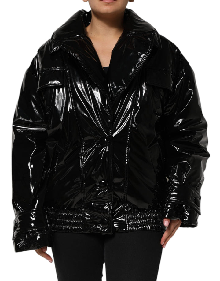 Dolce &amp; Gabbana Puffer Jackets - Black Polyester Quilted Coat Jacket
