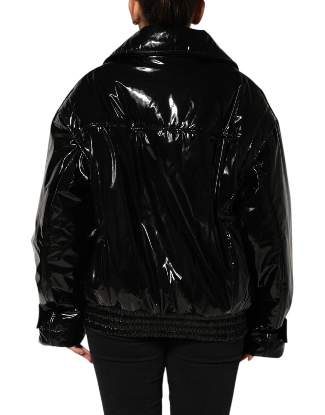 Dolce &amp; Gabbana Puffer Jackets - Black Polyester Quilted Coat Jacket