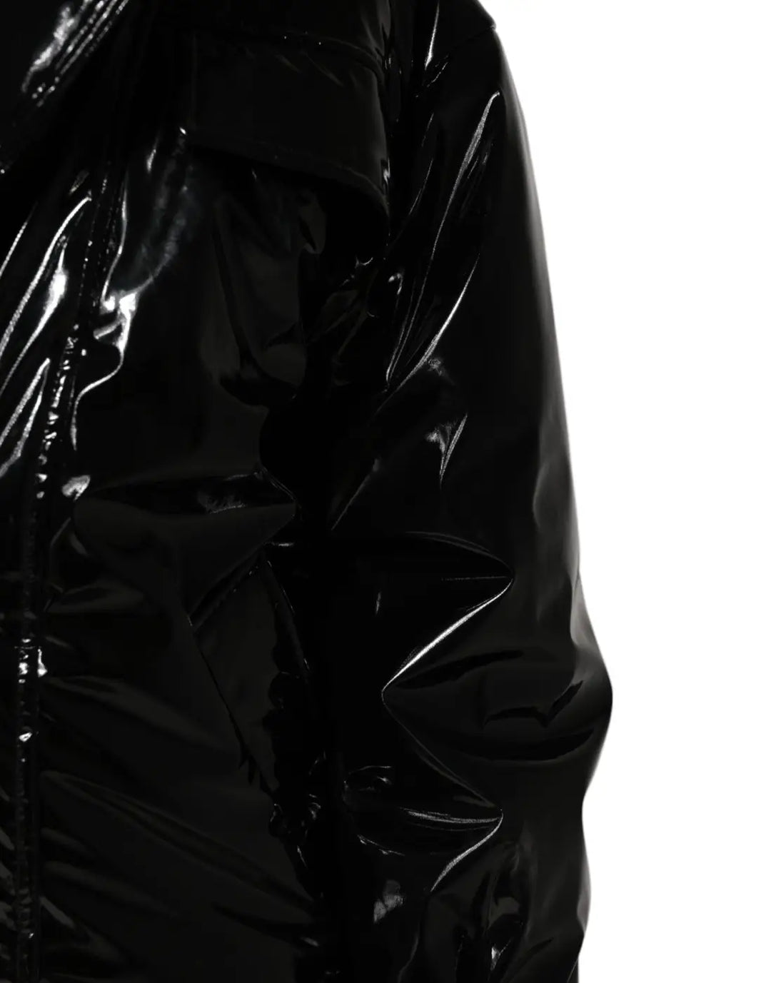 Dolce &amp; Gabbana Black Polyester Quilted Puffer Coat Jacket
