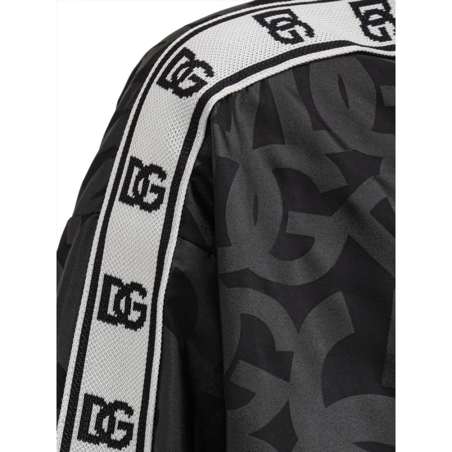 Dolce & Gabbana Black Polyester Shell Jacket
