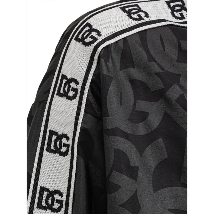 Dolce & Gabbana Black Polyester Shell Jacket