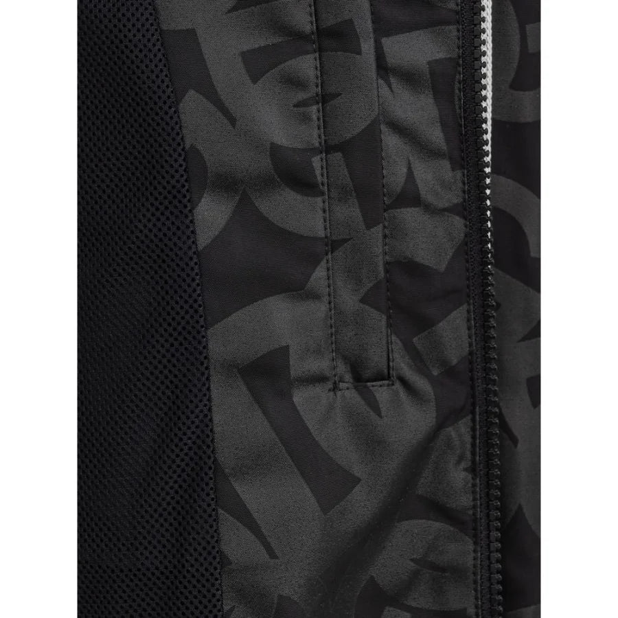 Dolce & Gabbana Black Polyester Shell Jacket