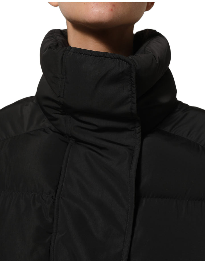 Dolce &amp; Gabbana Puffer Jackets - Black Polyester Sleeveless Padded Men Jacket