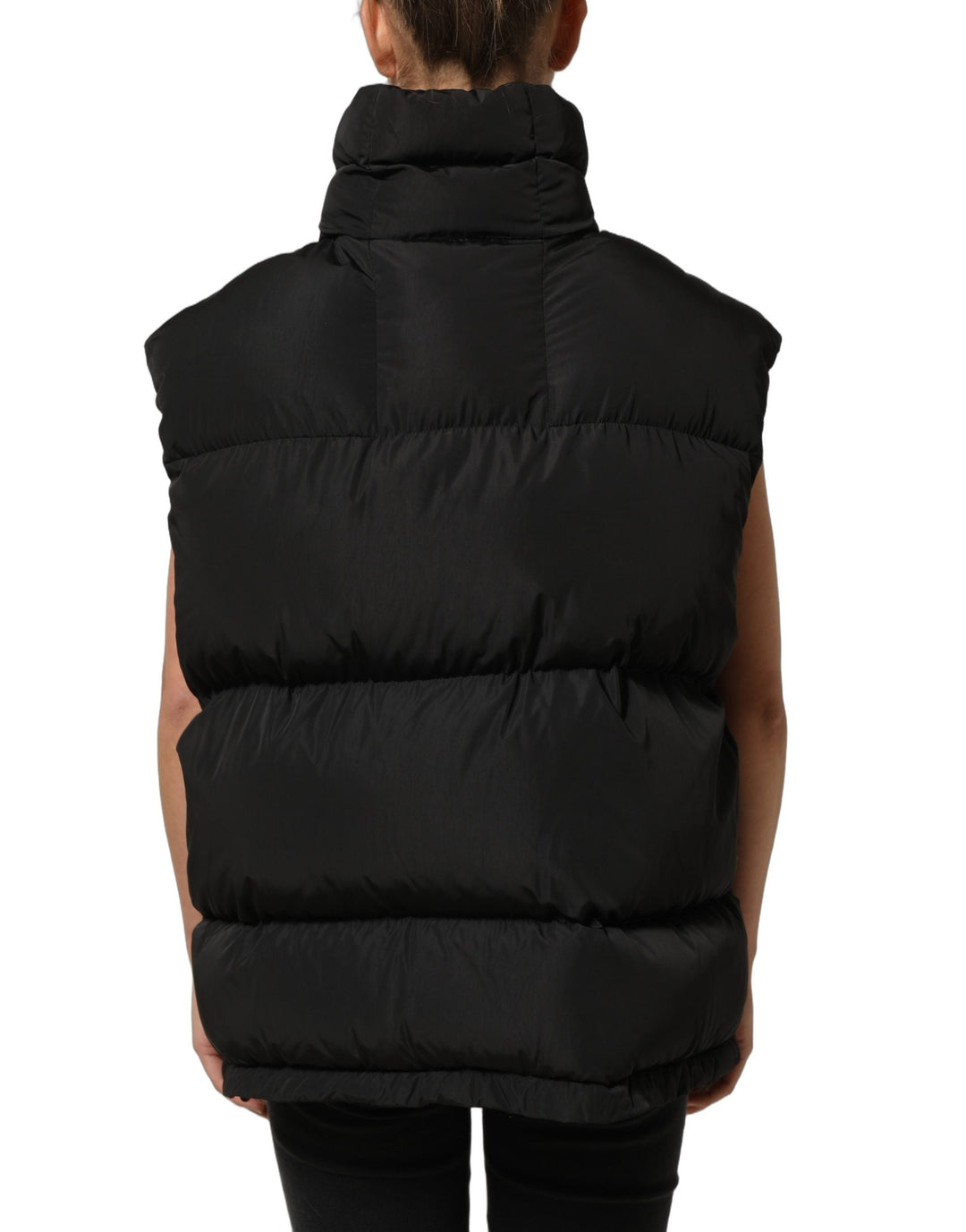 Dolce &amp; Gabbana Puffer Jackets - Black Polyester Sleeveless Padded Men Jacket