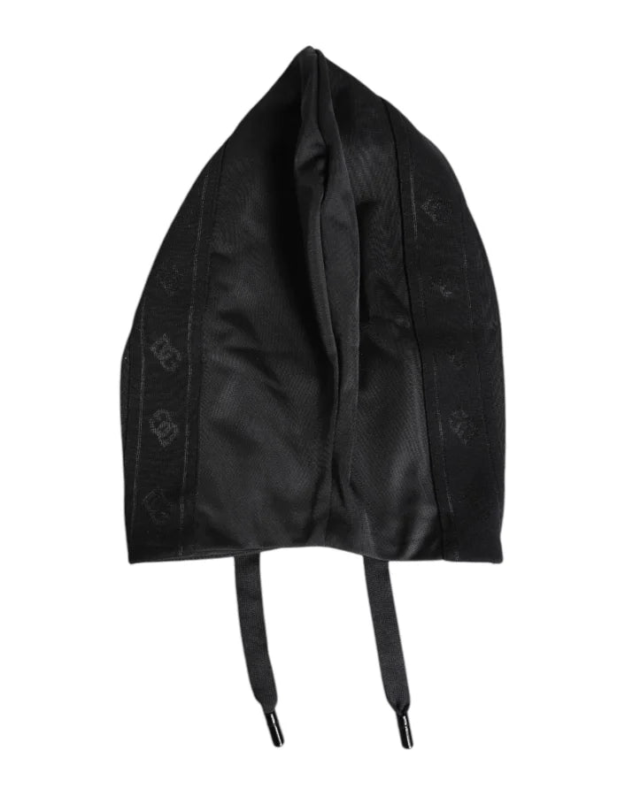 Dolce &amp; Gabbana Black Polyester Whole Head Wrap Hat