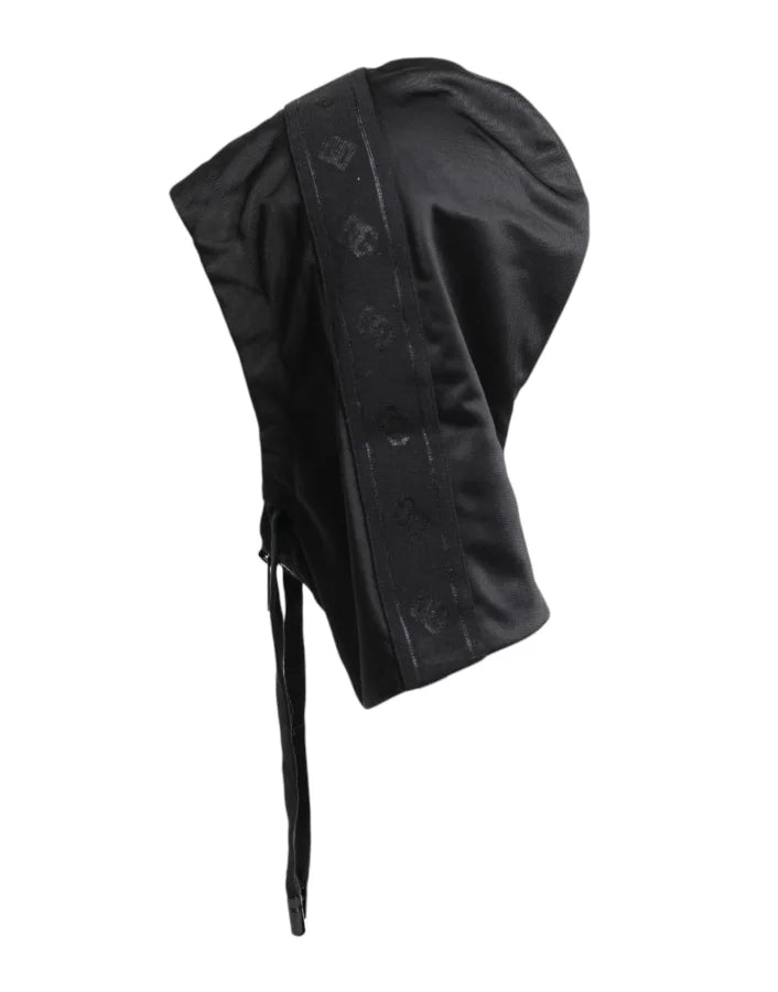 Dolce &amp; Gabbana Black Polyester Whole Head Wrap Hat