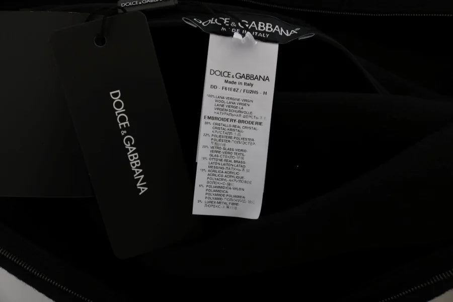Dolce &amp; Gabbana Black I AM A PRINCESS Crystal Shift Dress