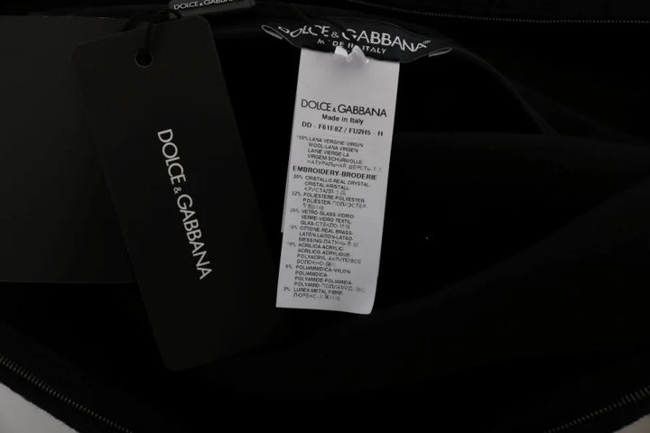 Dolce &amp; Gabbana Black I AM A PRINCESS Crystal Shift Dress
