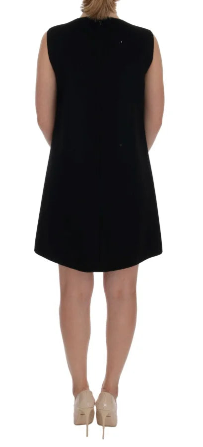 Dolce &amp; Gabbana Black I AM A PRINCESS Crystal Shift Dress