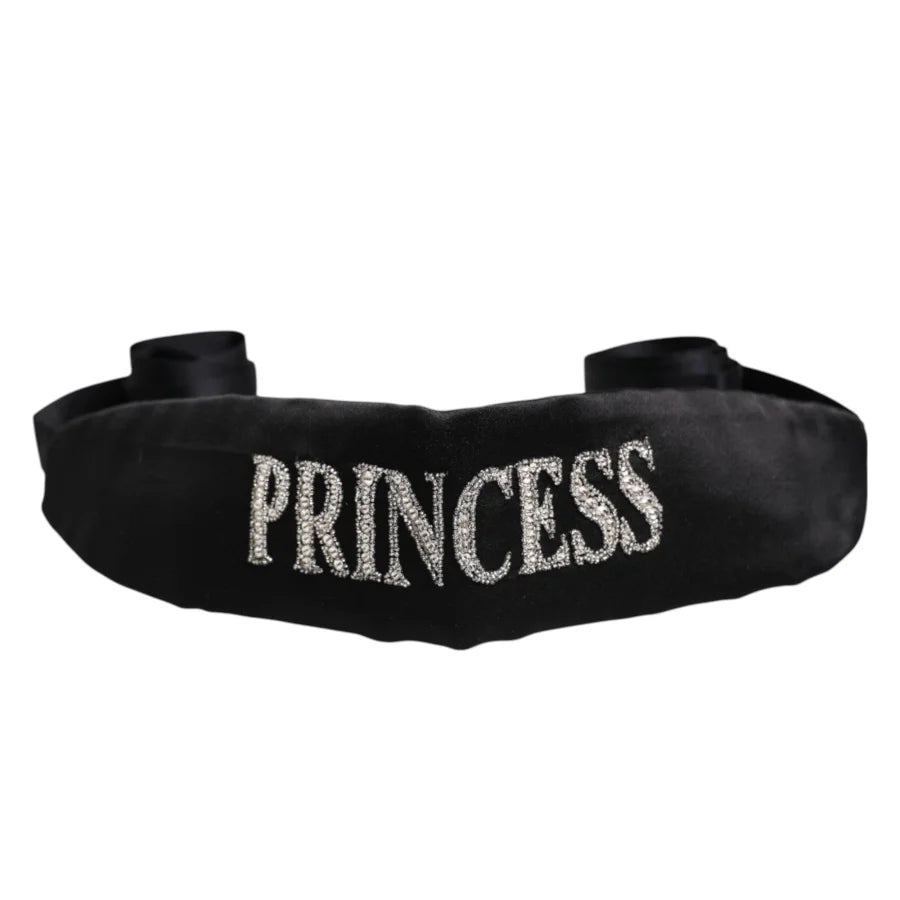 Dolce &amp; Gabbana Black Princess Fantasy Braided Waist Belt