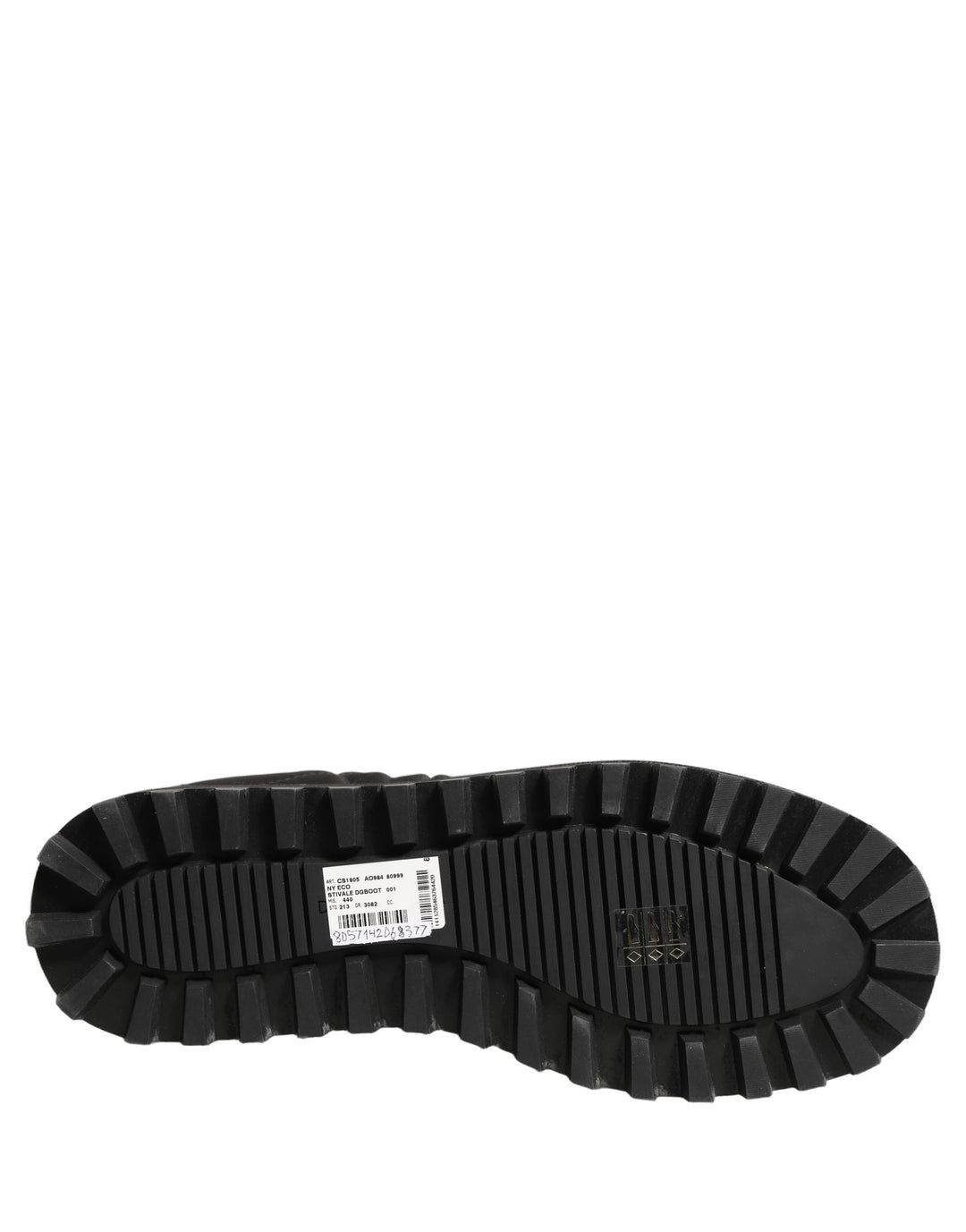 Dolce &amp; Gabbana Black Quilted Effect Mid Calf Boots Shoes