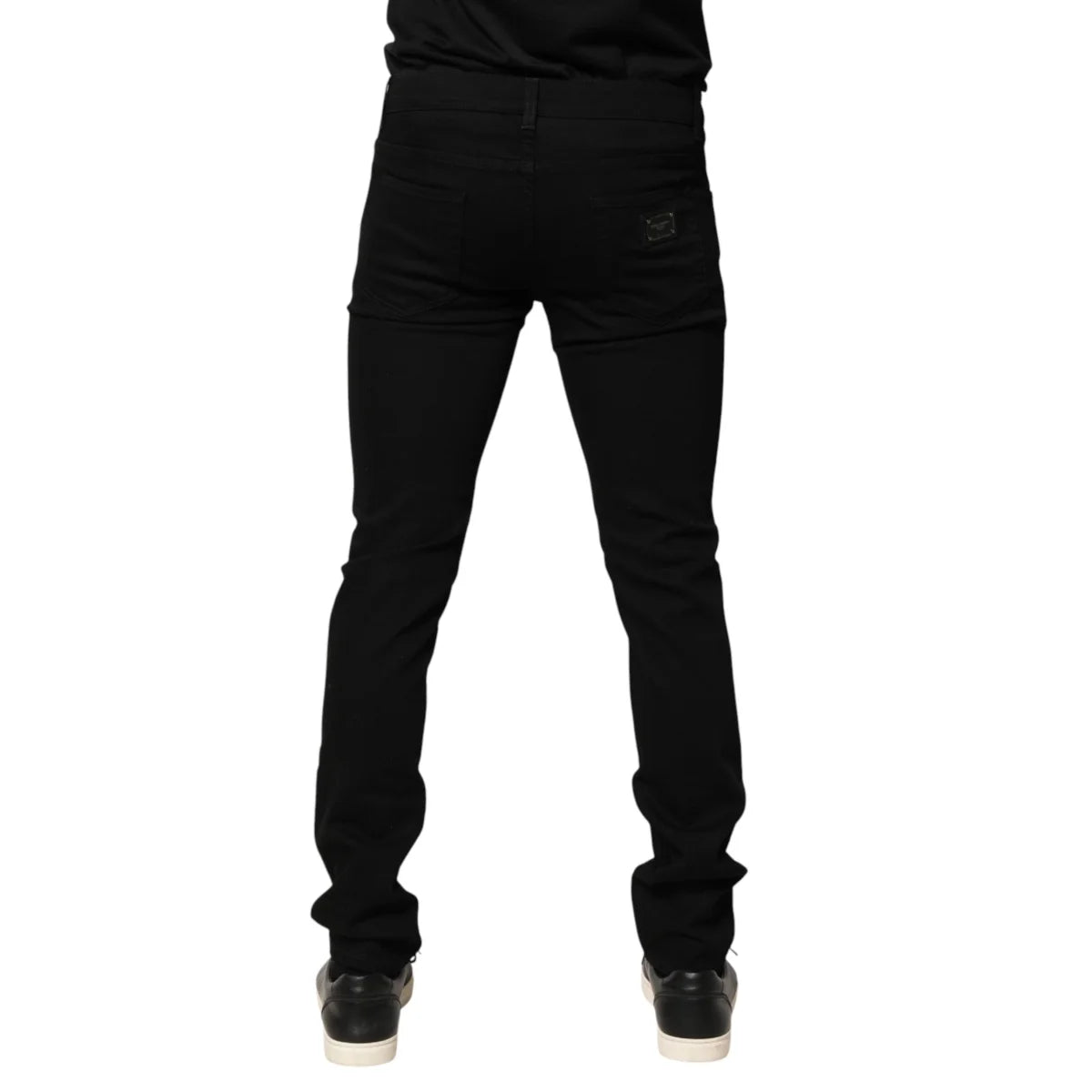 Dolce and Gabbana Black Sacred Heart Skinny Jeans for Men &