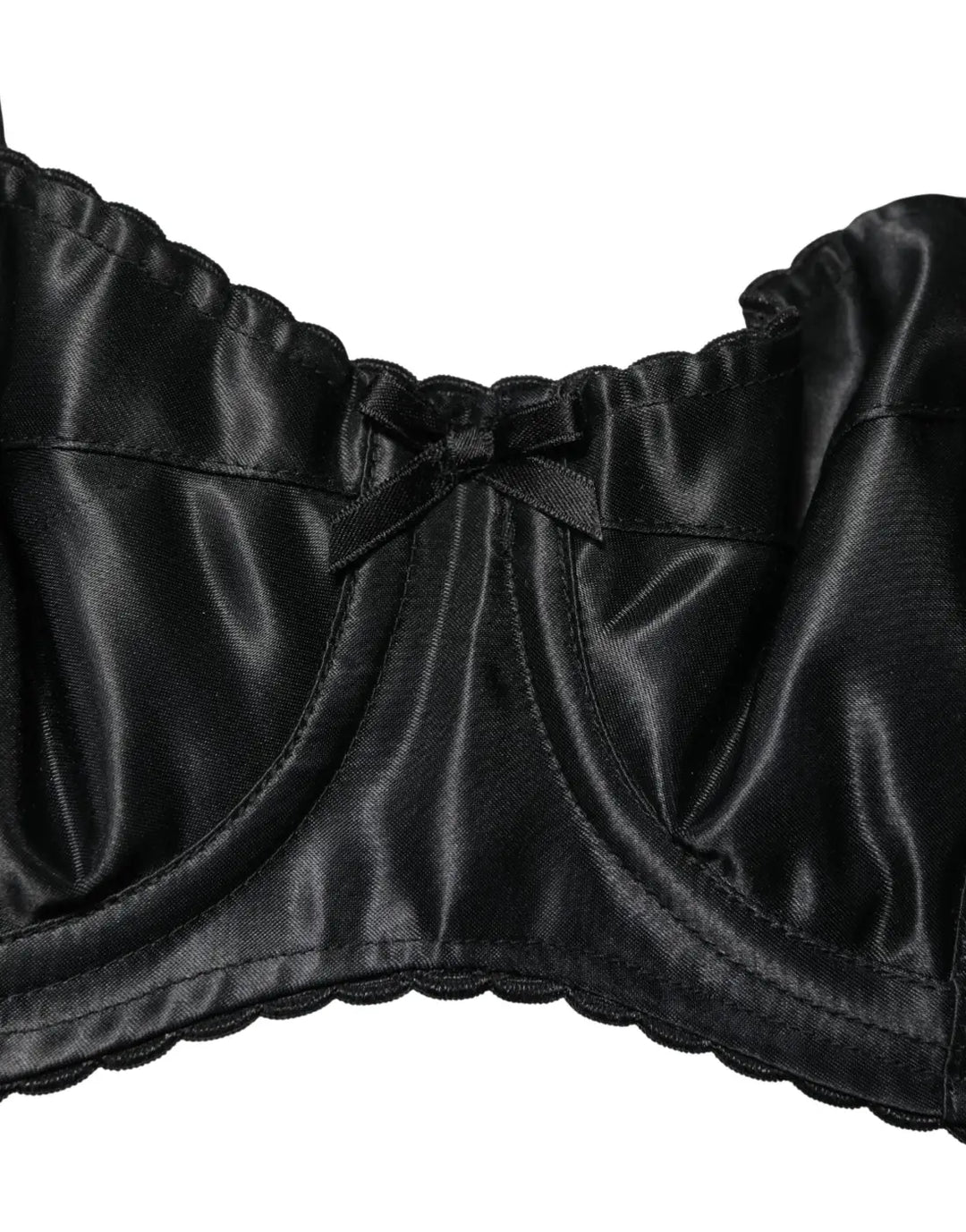 Dolce &amp; Gabbana Black Semi-Pad Underwire Balconette Bra Underwear