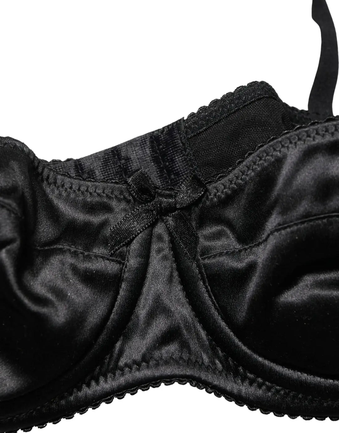 Dolce &amp; Gabbana Black Semi-Pad Underwire Balconette Bra Underwear