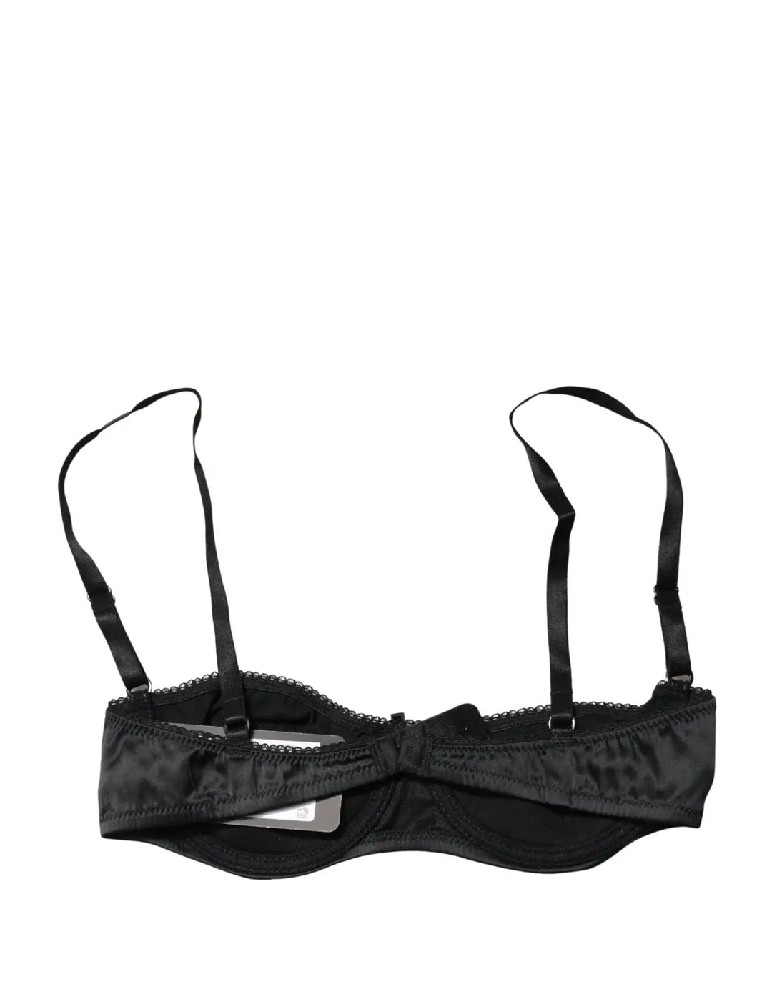 Dolce &amp; Gabbana Black Semi-Pad Underwire Balconette Bra Underwear