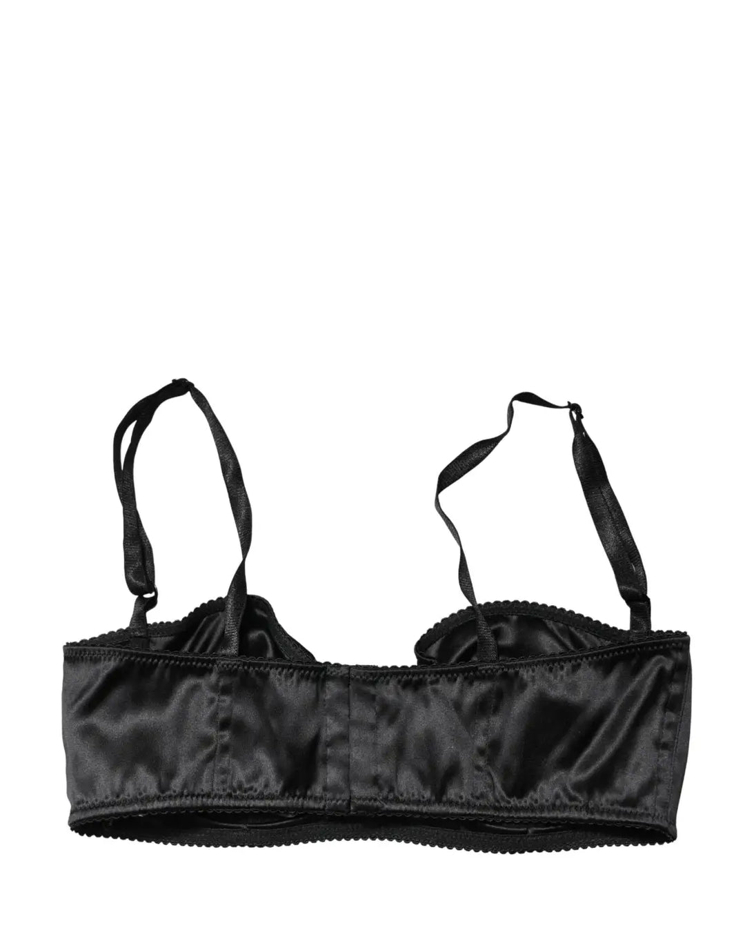 Dolce &amp; Gabbana Black Semi-Pad Underwire Balconette Bra Underwear