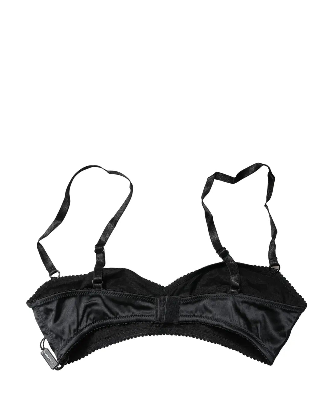 Dolce &amp; Gabbana Black Semi-Pad Underwire Balconette Bra Underwear