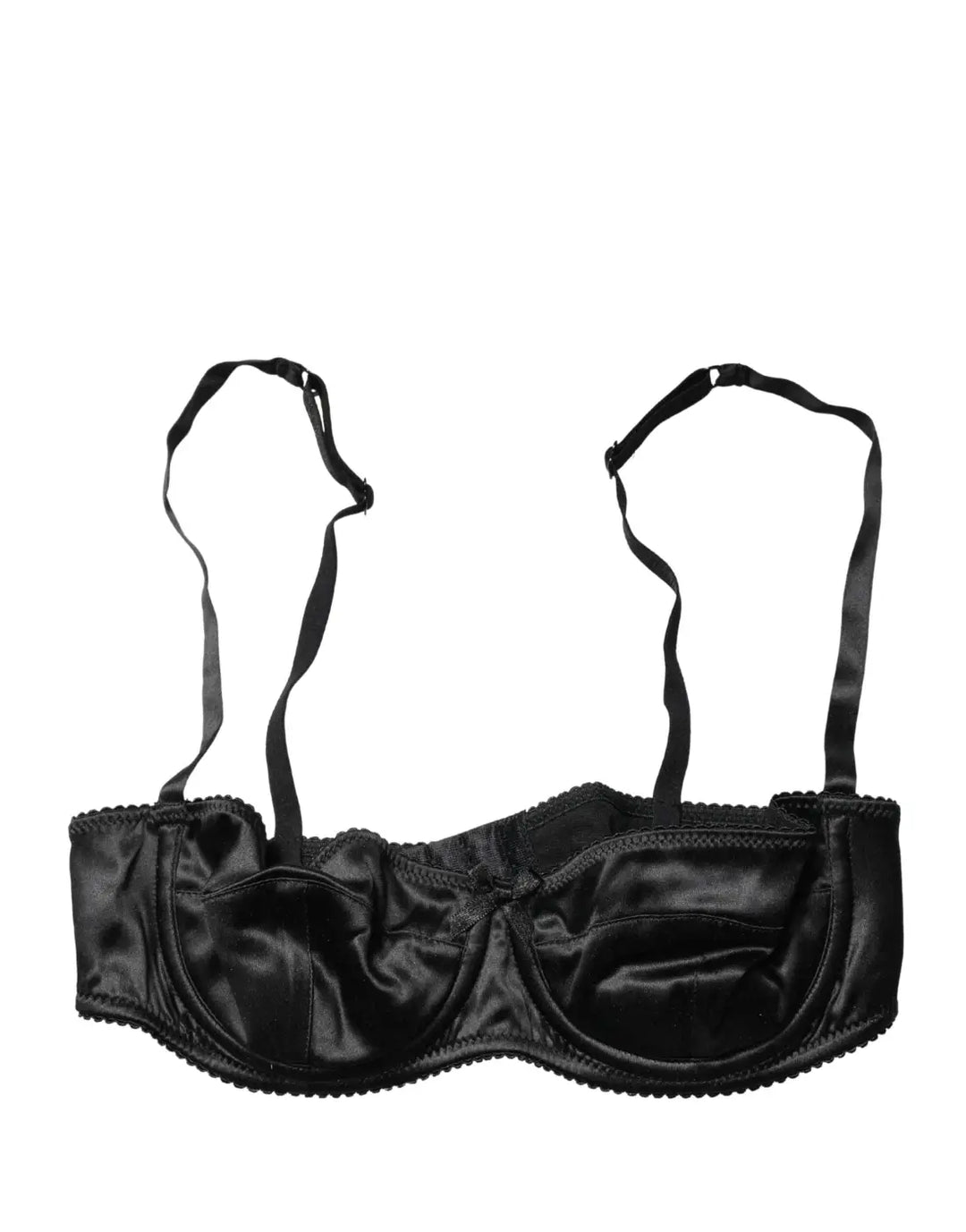 Dolce &amp; Gabbana Black Semi-Pad Underwire Balconette Bra Underwear