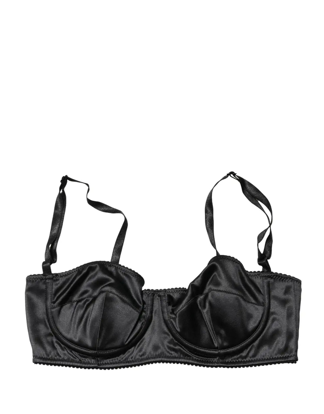 Dolce &amp; Gabbana Black Semi-Pad Underwire Balconette Bra Underwear