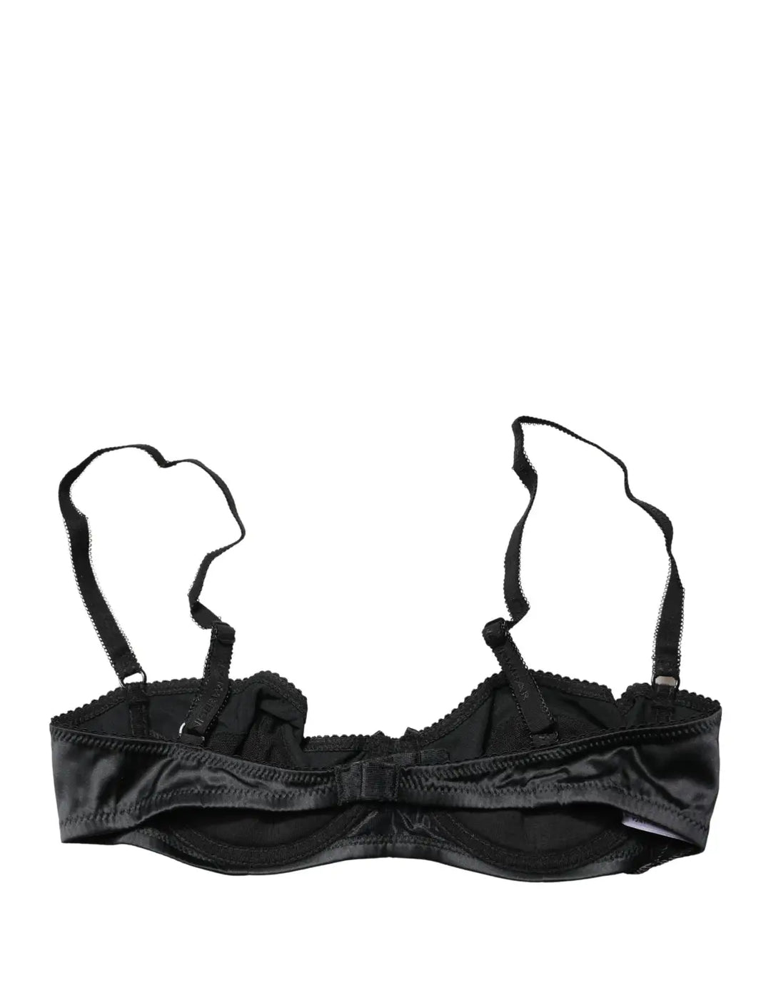 Dolce &amp; Gabbana Black Semi-Pad Underwire Balconette Bra Underwear