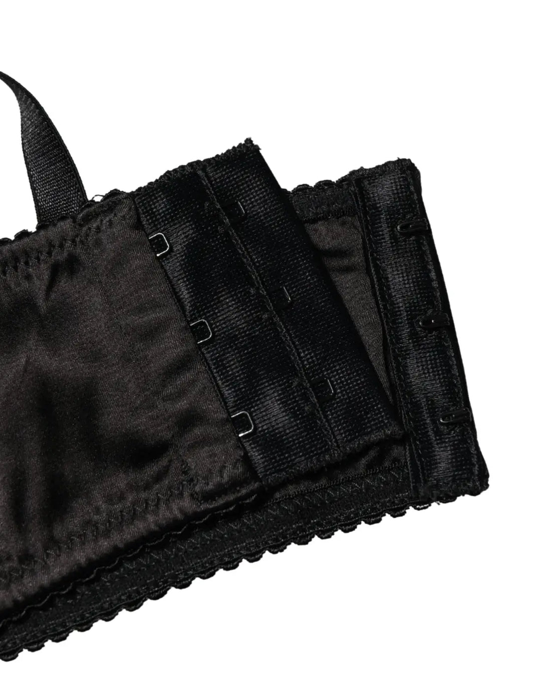 Dolce &amp; Gabbana Black Semi-Pad Underwire Balconette Bra Underwear