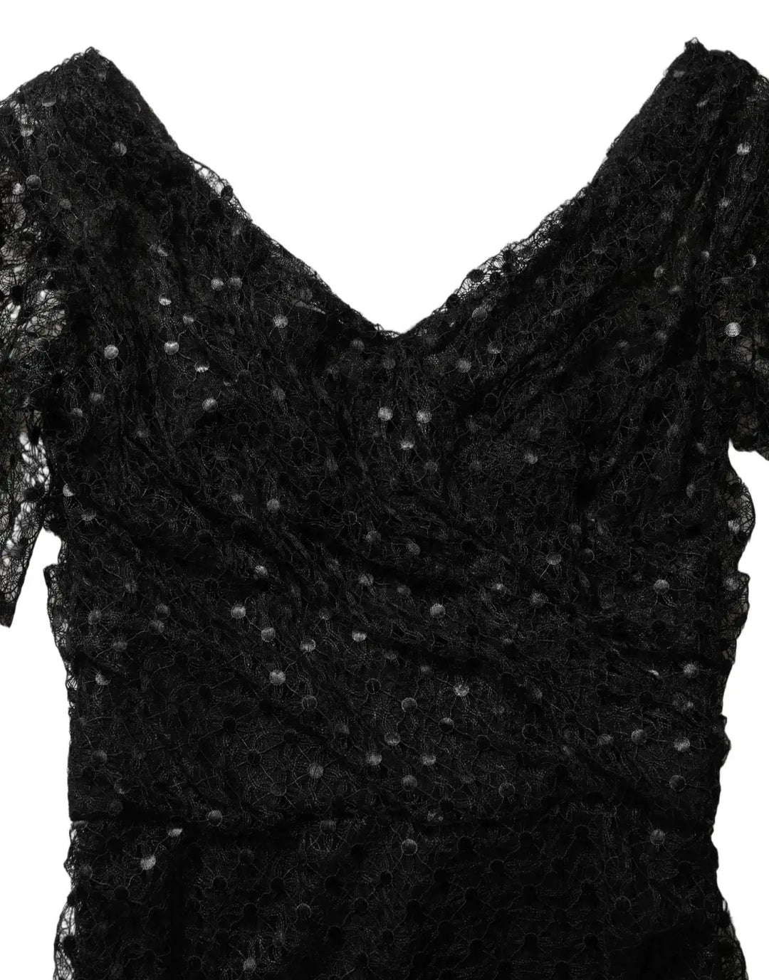 Dolce &amp; Gabbana Black Sequinned Mermaid Evening Gown Dress