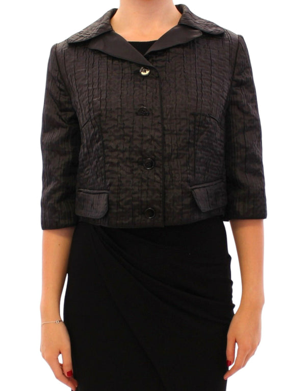 Dolce & Gabbana Bolero Jackets - Black Short Shrug Jacket Coat