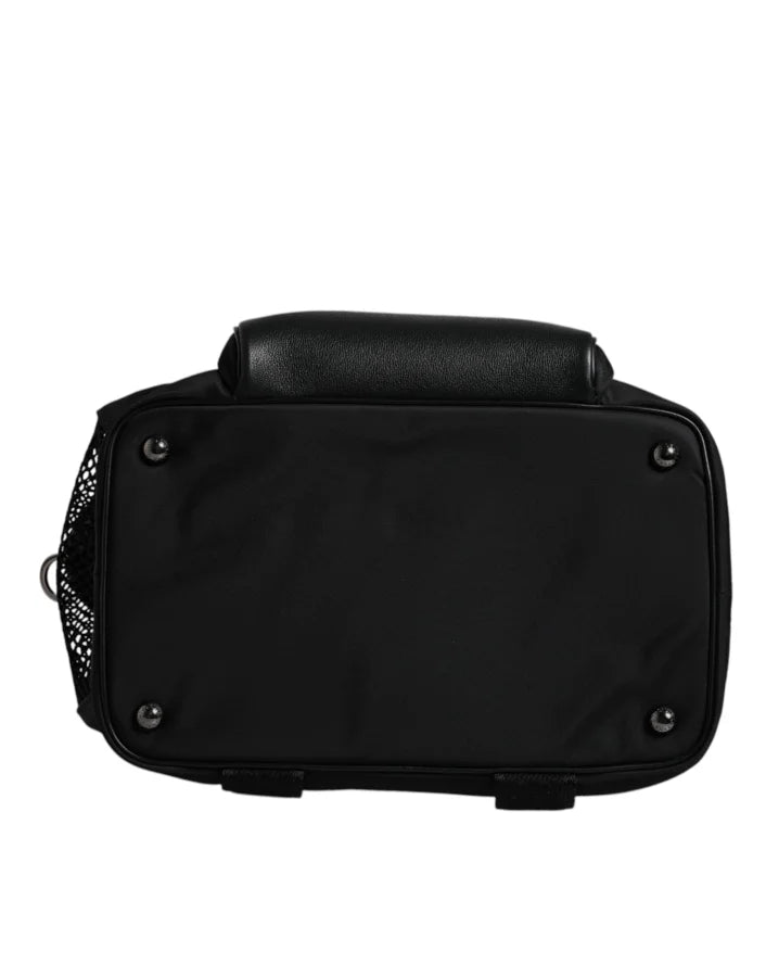 Dolce &amp; Gabbana Black Shoulder Strap Pet Carry Logo Plaque Bag