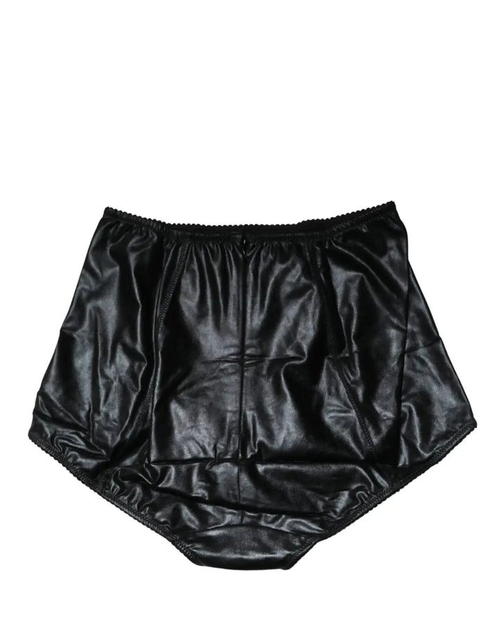 Dolce &amp; Gabbana Black Silk Blend High Waist Girdle Panty Underwear