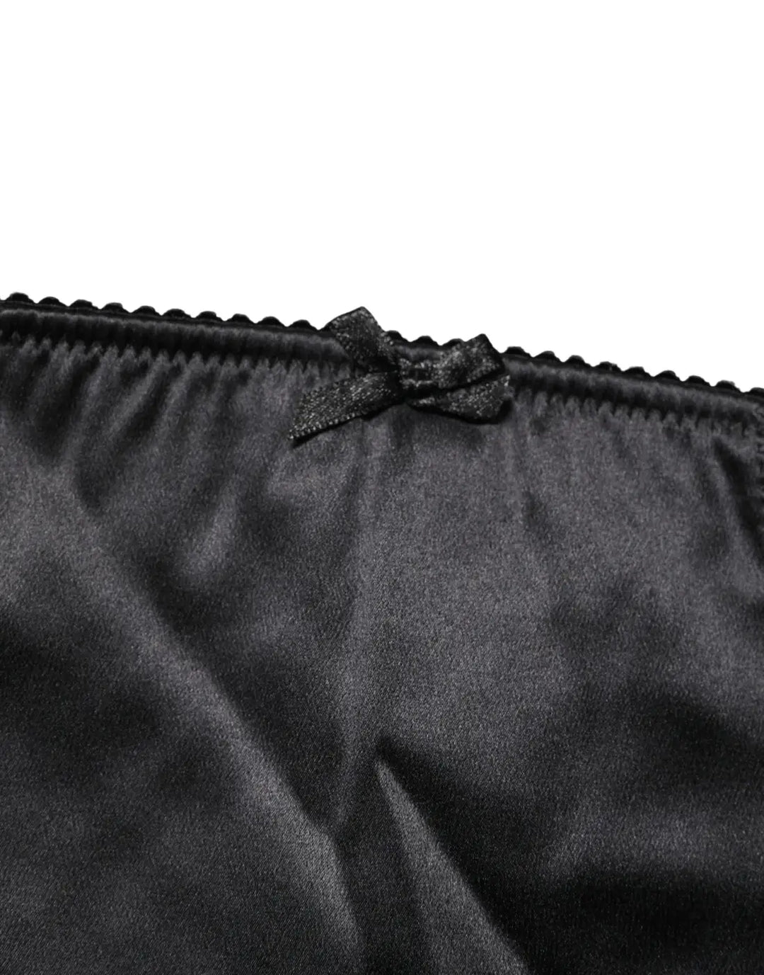 Dolce &amp; Gabbana Black Silk Blend High Waist Girdle Panty Underwear