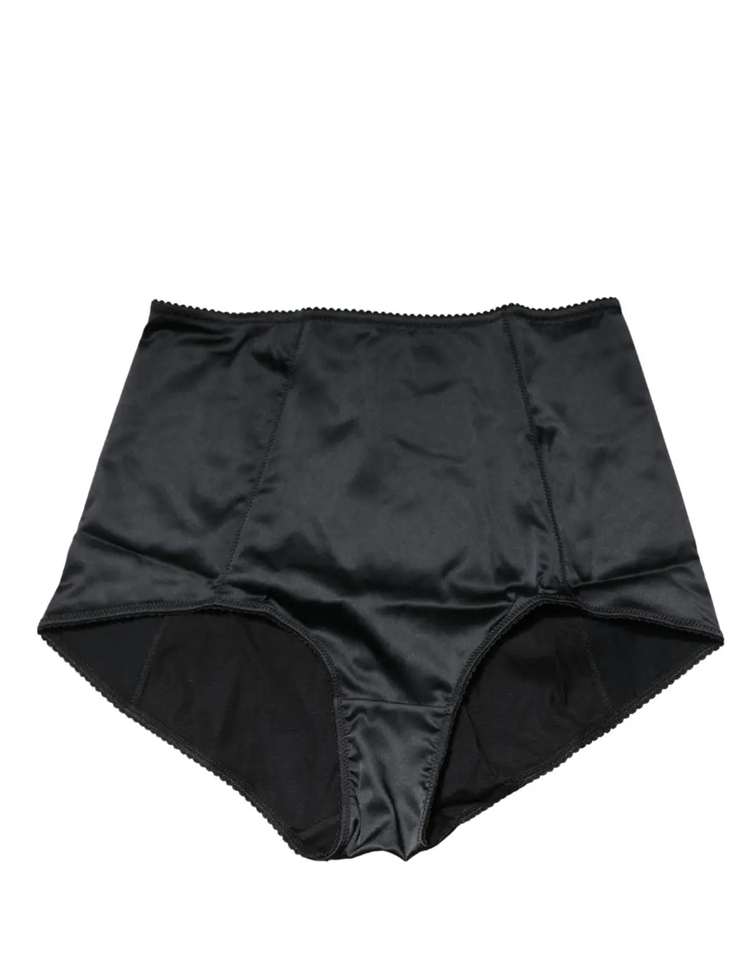 Dolce & Gabbana Black Silk Blend High Waist Girdle Panty Underwear