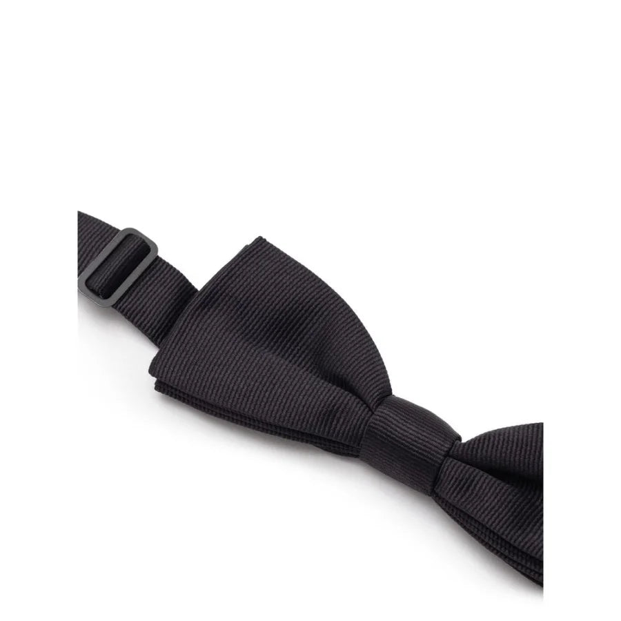 Dolce &amp; Gabbana Black Silk Bowtie