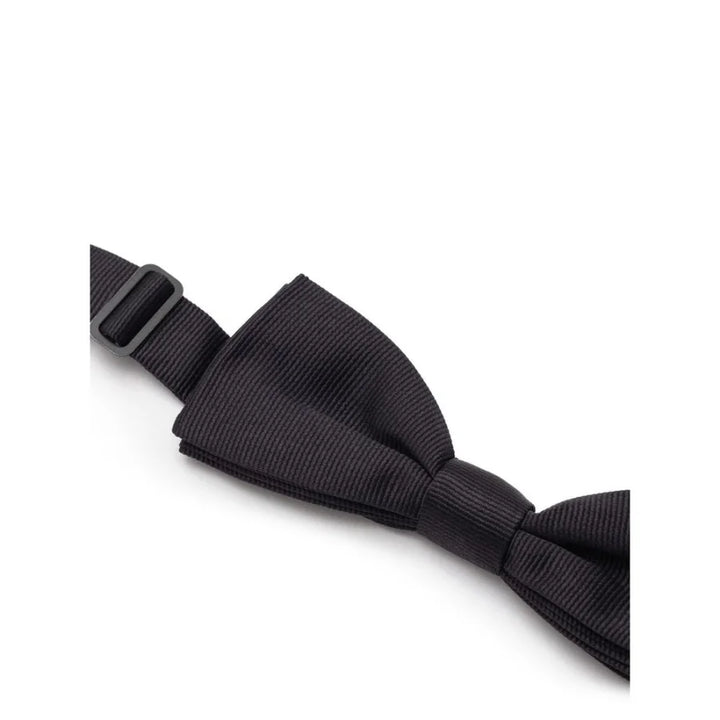 Dolce &amp; Gabbana Black Silk Bowtie