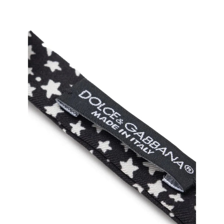 Dolce &amp; Gabbana Black Silk Bowtie