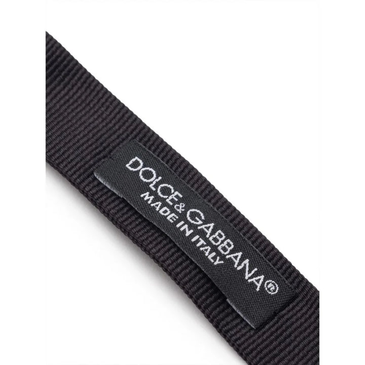 Dolce &amp; Gabbana Black Silk Bowtie