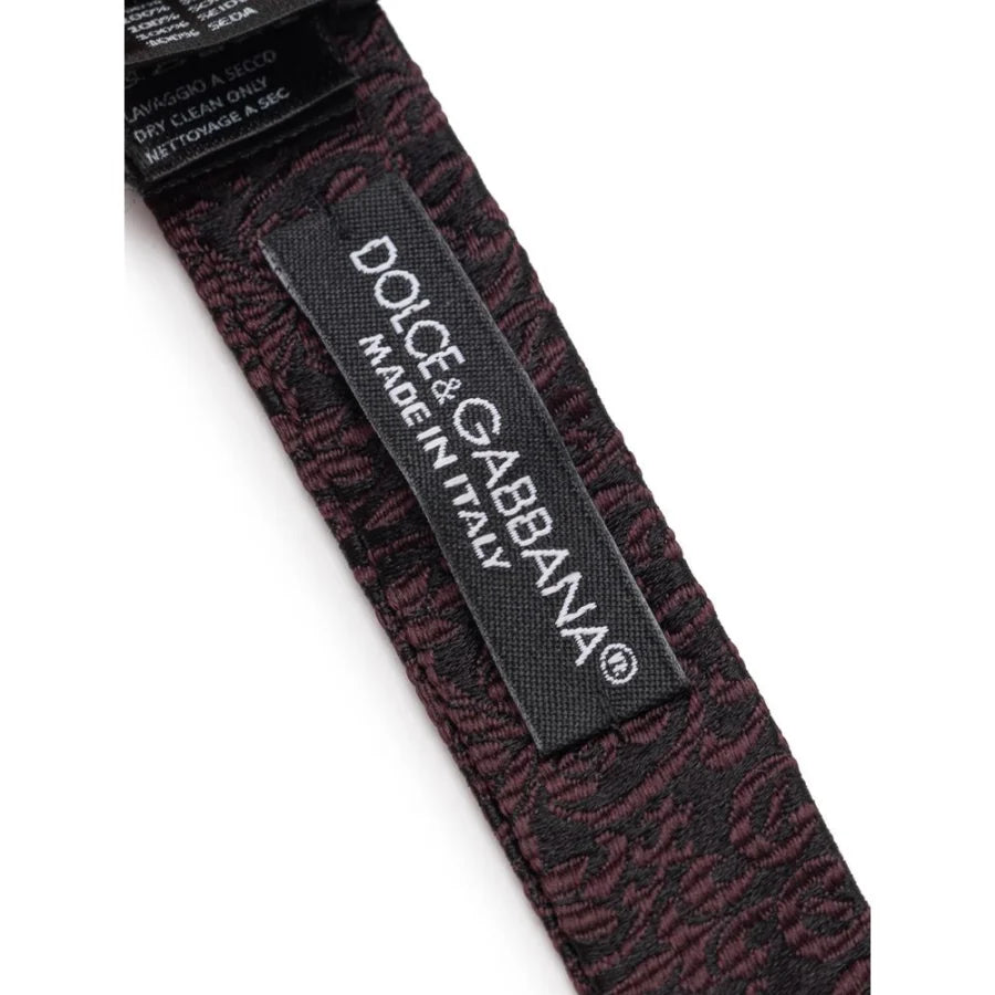 Dolce &amp; Gabbana Black Silk Bowtie
